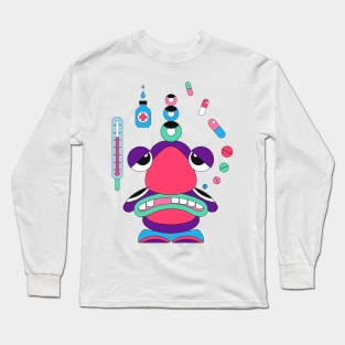 Cartoon sick Long Sleeve T-Shirt